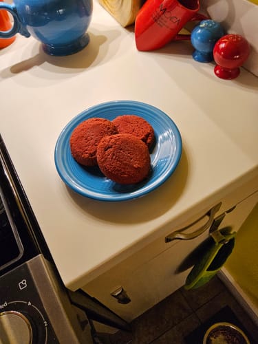 Customer photo review of Low Carb Sugar Free Red Velvet Keto Cookies