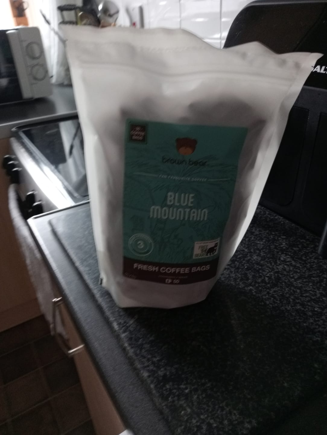 Customer photo review of Coffee Bags - Blue Mountain Medium Roast - Strength 3
