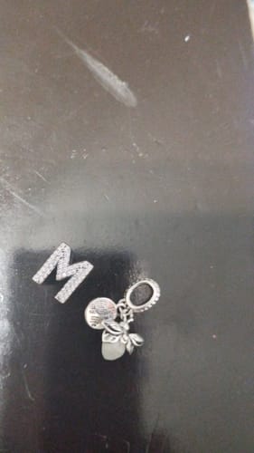 Customer photo review of CHARMS LETRAS ALFABETO PLATA ESTERLINA 925