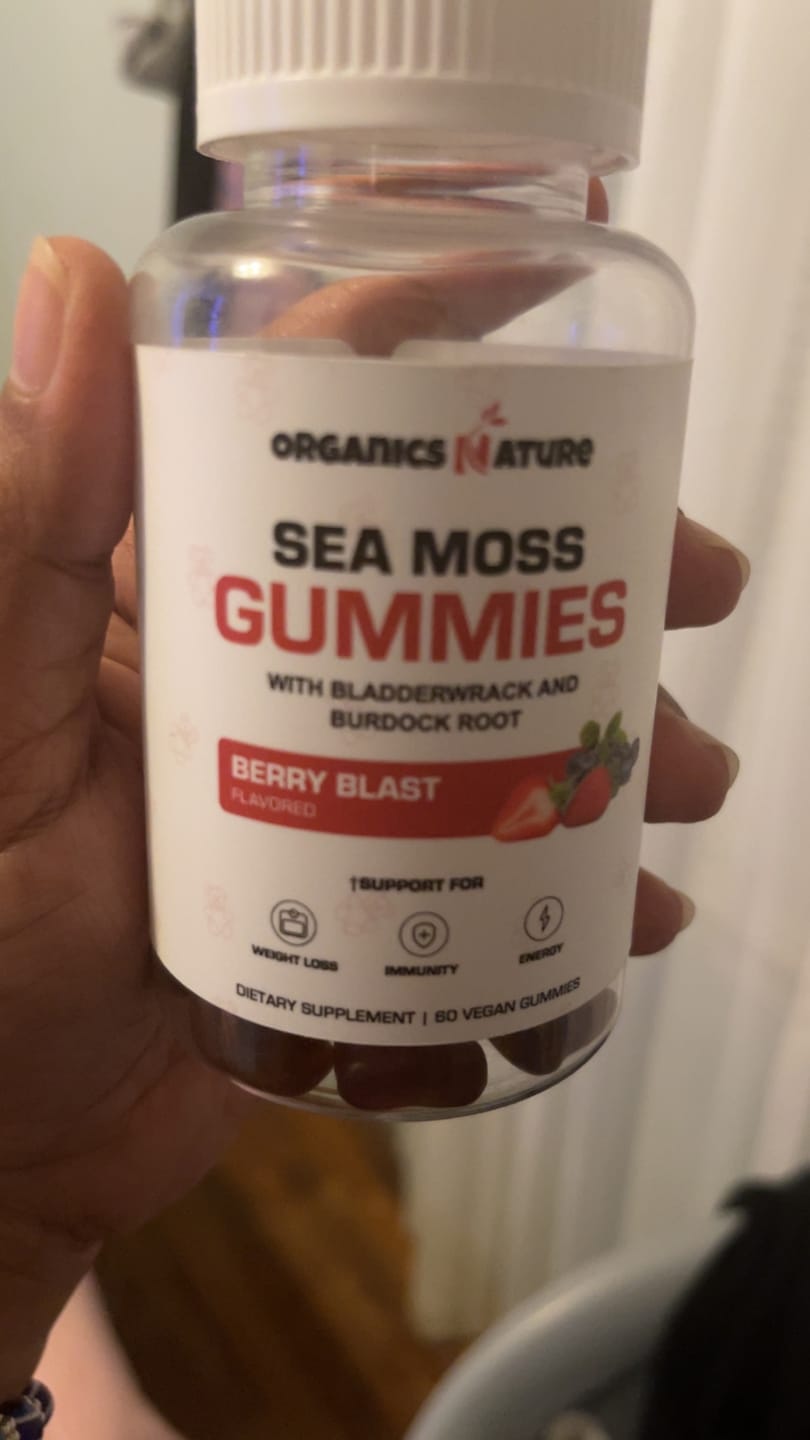Customer photo review of Irish Sea Moss Gummies With Bladderwrack & Burdock