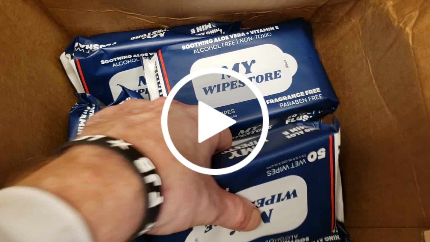 Customer video review of My Wipes Premium Flushable Wipes