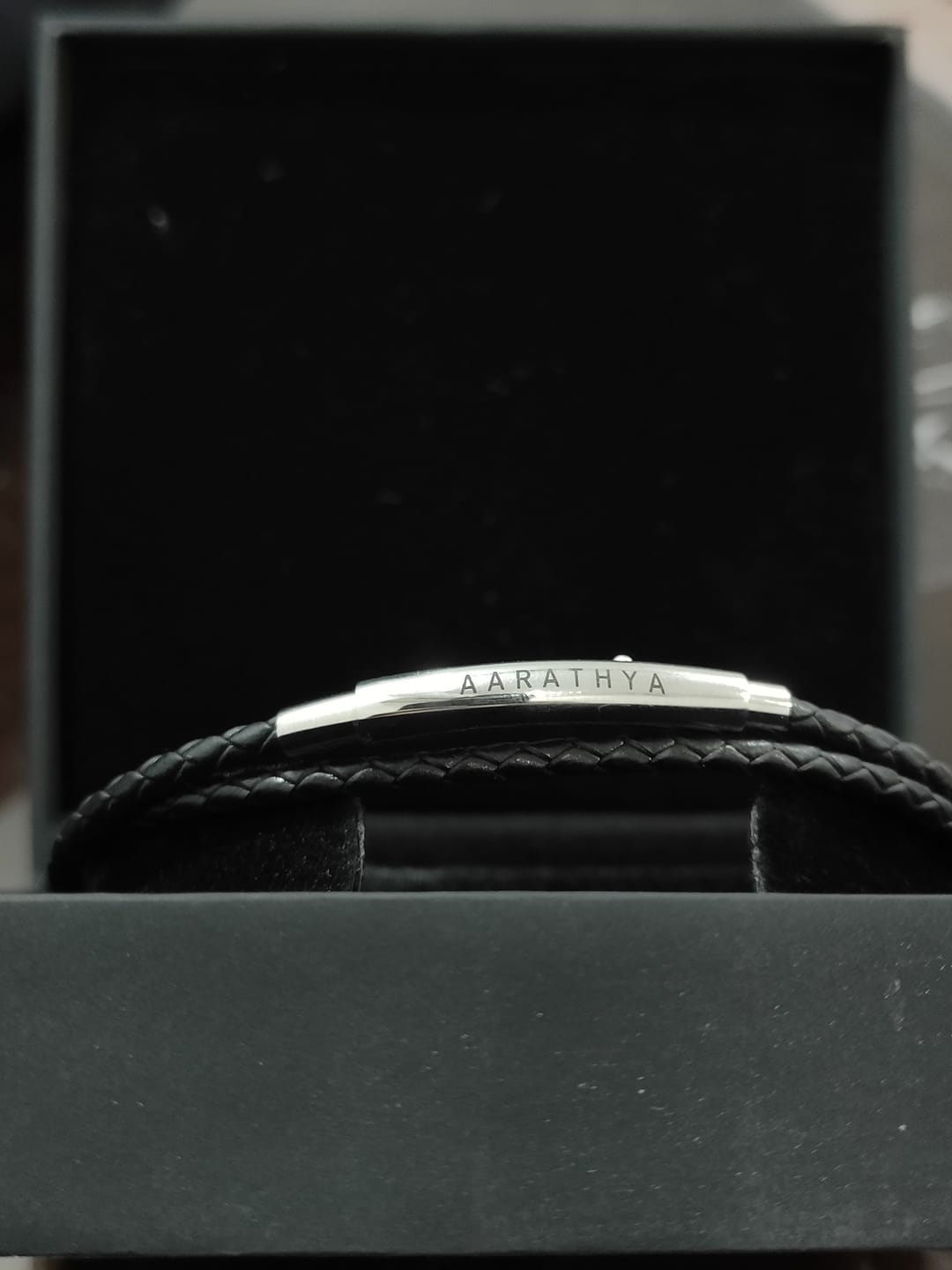 Customer photo review of Personalised Duo Link Bracelet