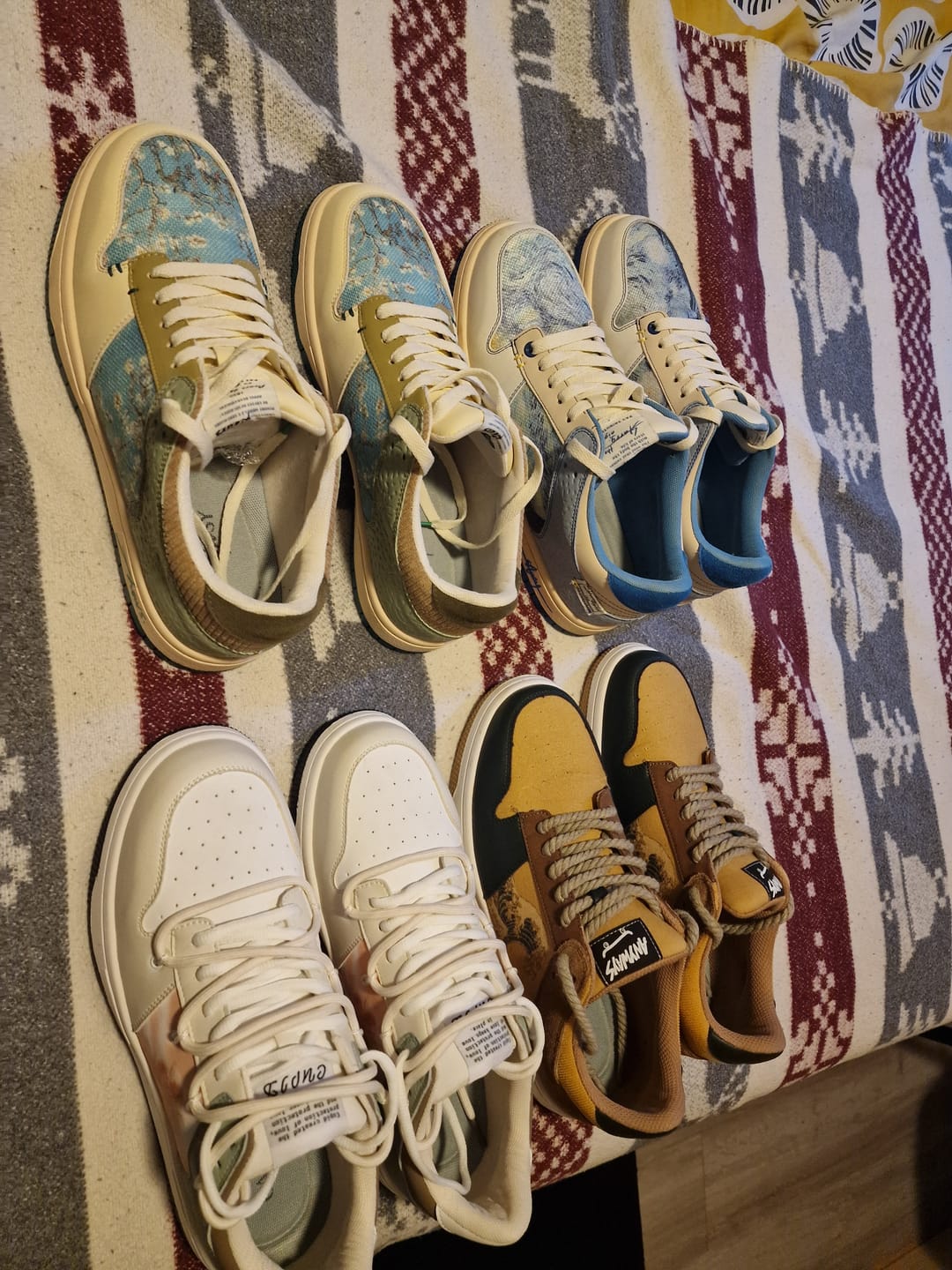 Customer photo review of Renaissance angels inspired Sneakers