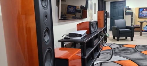 Customer photo review of Verus V8B 2-Way 8" Bookshelf Speaker Pair