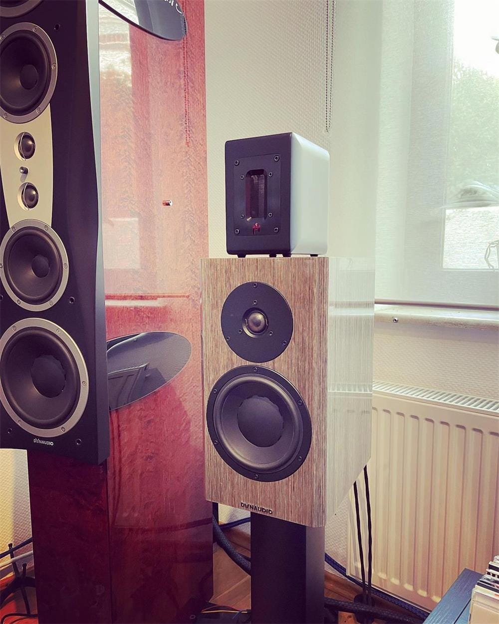 Customer photo review of Aperion RST Aluminum 3-inch Ribbon Super Tweeter Speaker Pair MKII