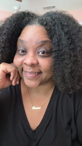 Customer photo review of Personalized Name Necklace
