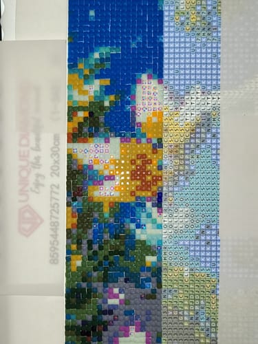 Customer photo review of 5D Diamond Painting AB Steine Blue Bird