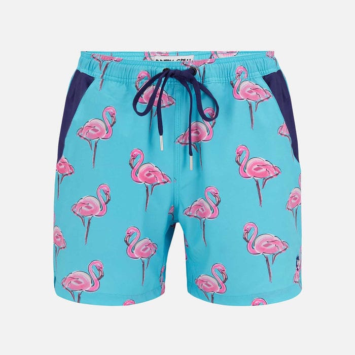 Customer photo review of Flamingos - Swim Shorts with Waterproof Pocket