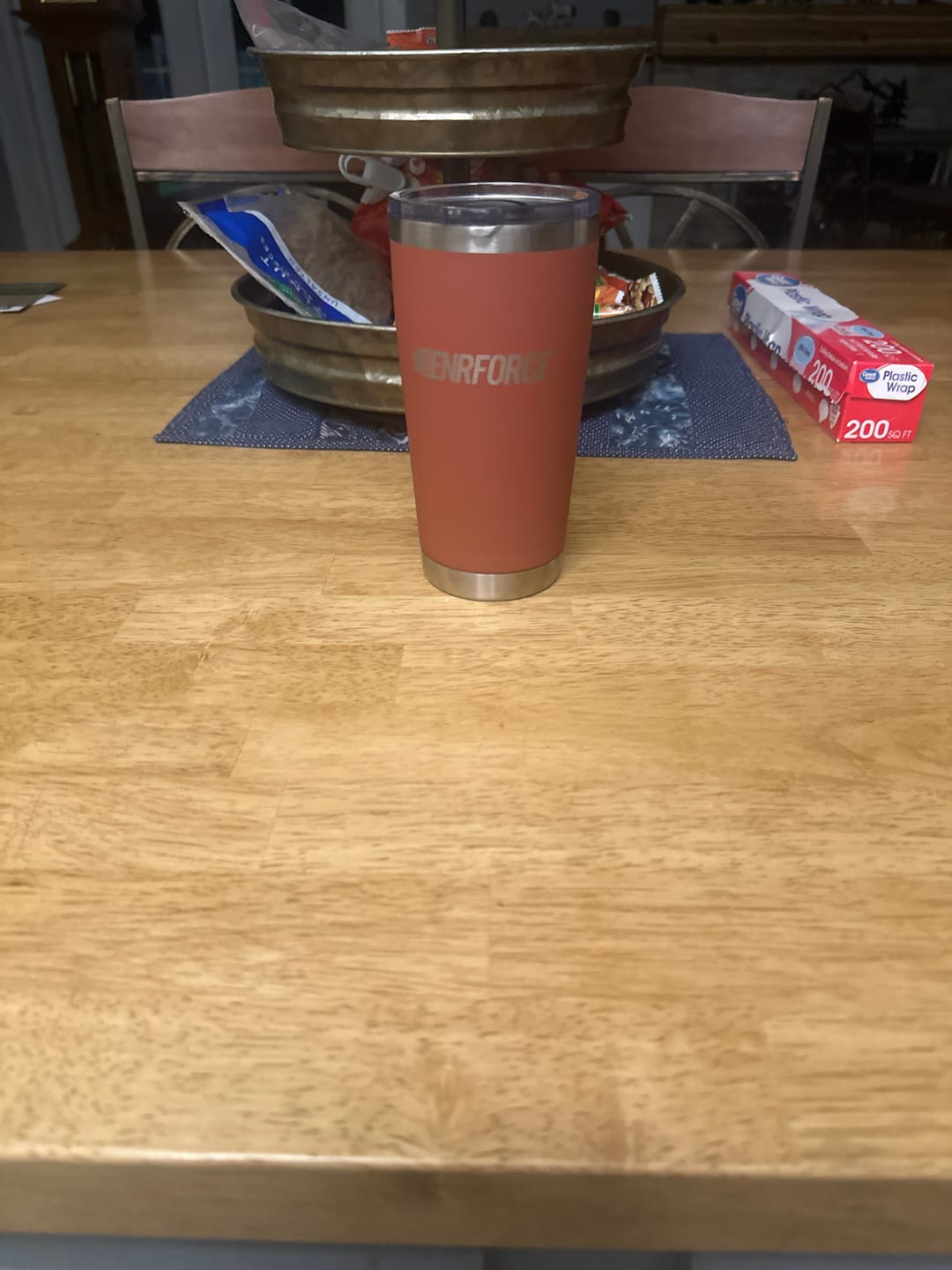 Customer photo review of 20 OZ Soft Matte Tumbler