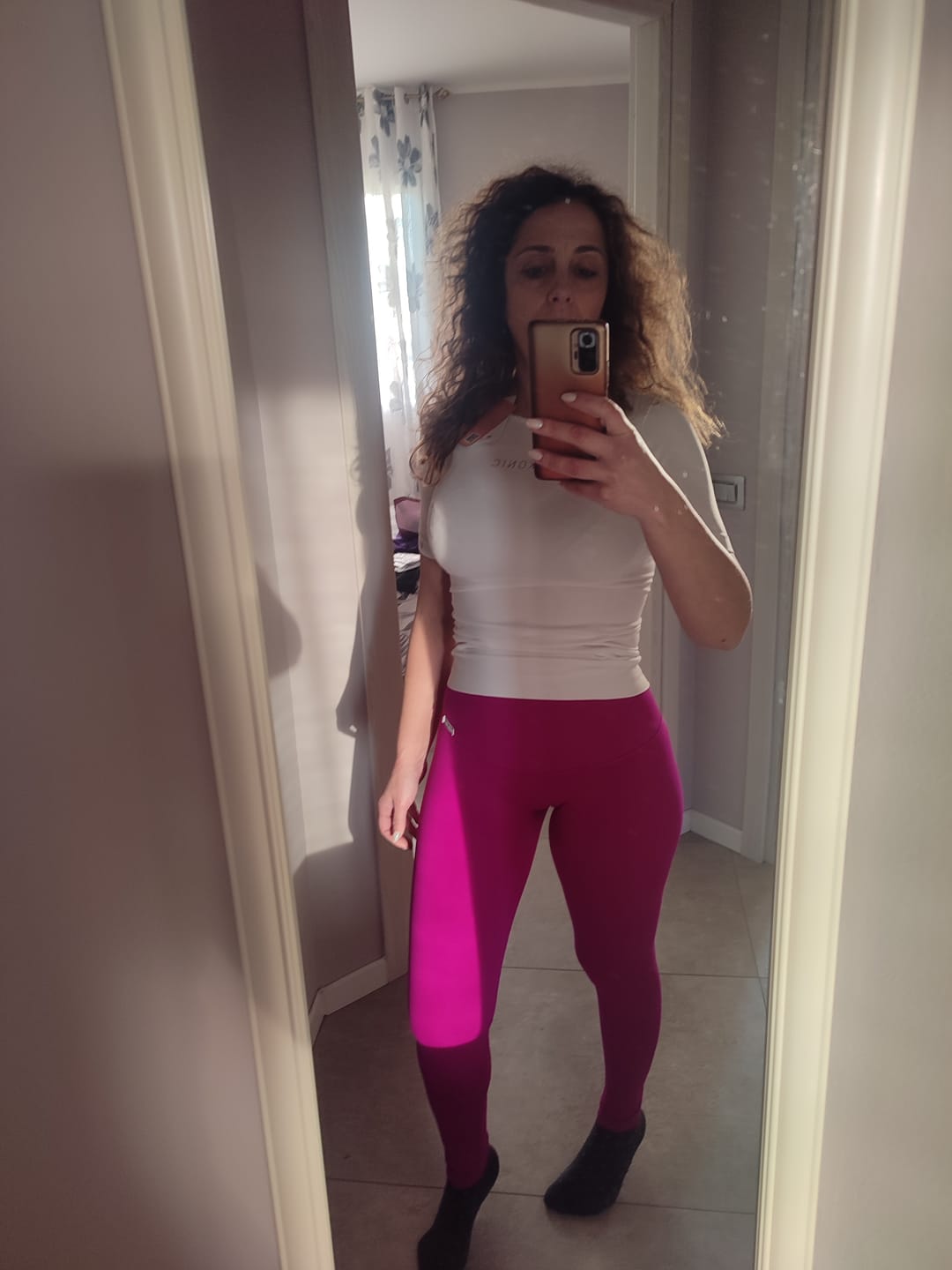 Customer photo review of Leggings All-Up Purple