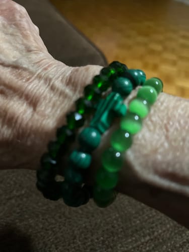 Customer photo review of March's St. Patrick Prayer Bracelet