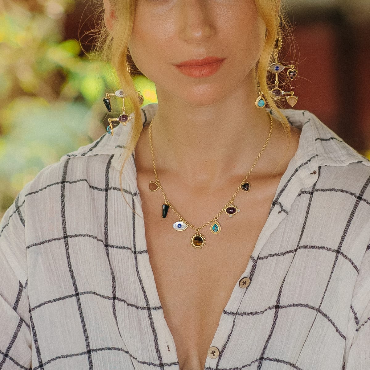 Customer photo review of Heal your Vibe Necklace