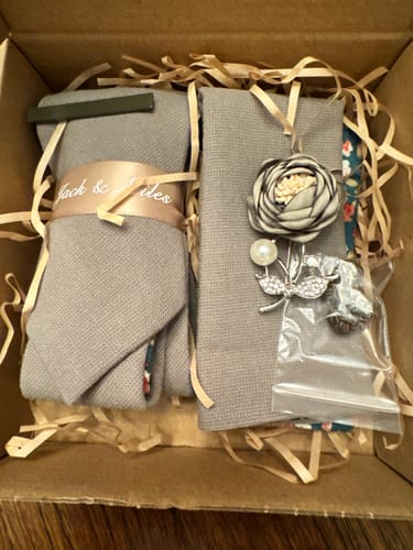 Customer photo review of The Sage Tie Set