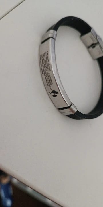 Customer photo review of To My Son Bracelet from Mom and Dad, Believe in Yourself, Dream, Plan and Do Your Best