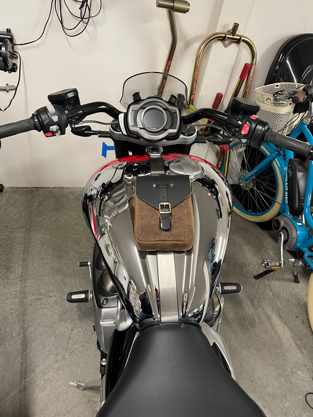 Customer photo review of tank pouch
