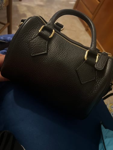 Customer photo review of Borsa Bauletto Eloise in vera pelle (Personalizzabile)