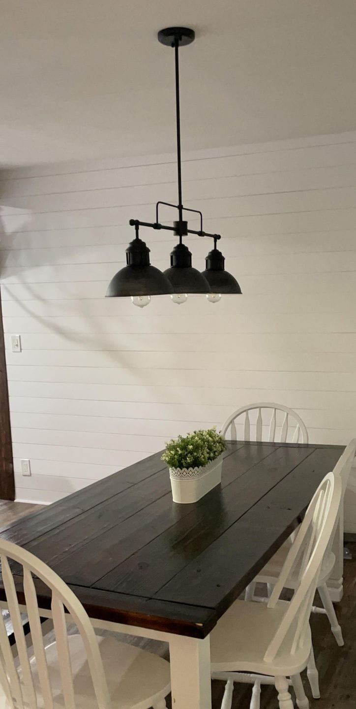 Customer photo review of Industrial Kitchen 3-Light Bar Dome Pendant Light