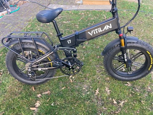 Customer photo review of I7 Pro Folding Full Suspension Electric Bike