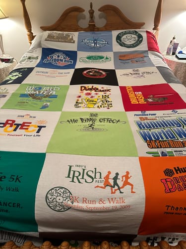 Customer photo review of Classic T-Shirt Blanket