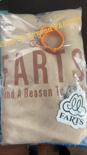 Customer photo review of FARTS Hoodie - Tan