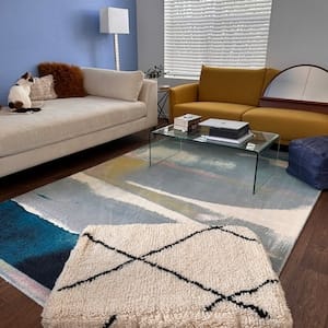 Customer photo review of Moroccan Kilim Pouf Floor Pouf Vintage
