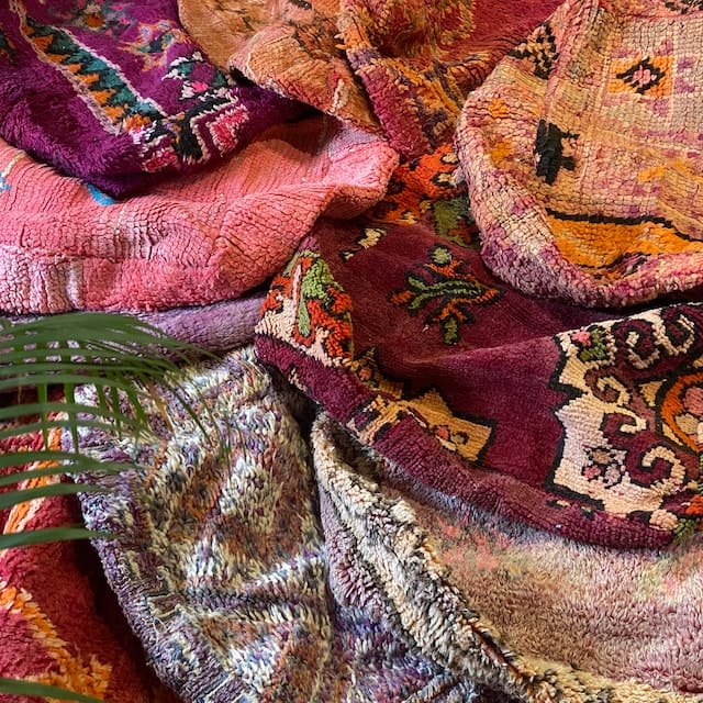 Customer photo review of Moroccan Kilim Pouf Floor Pouf Vintage