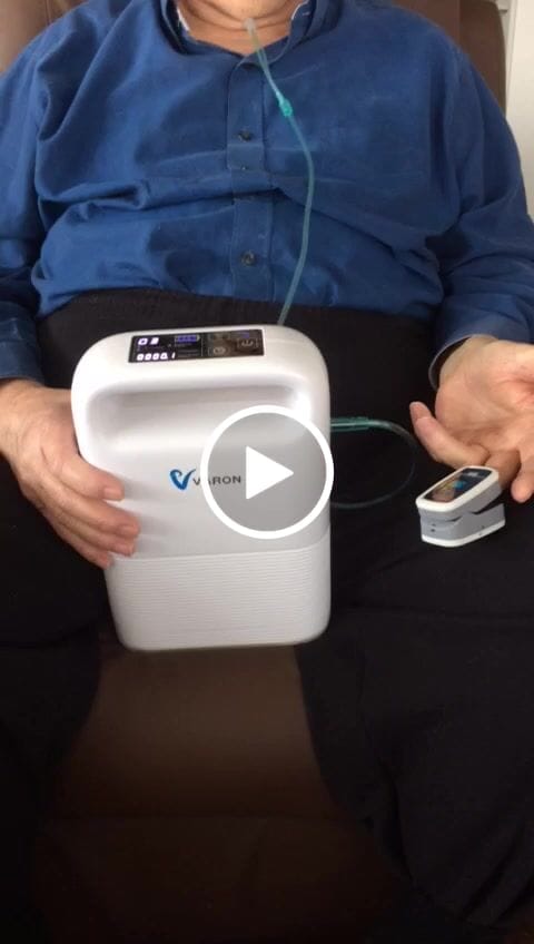 Customer video review of VARON 5L Pulse Flow Portable Oxygen Concentrator VP-2
