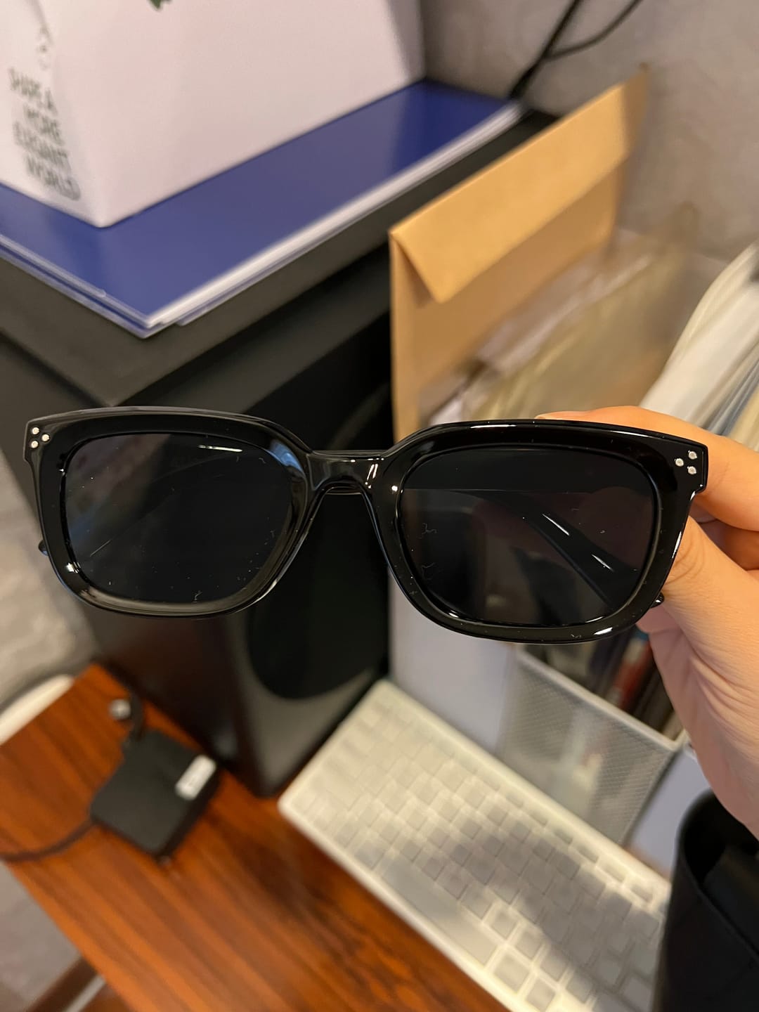 Customer photo review of Noel Rectangular Framed Sunglasses