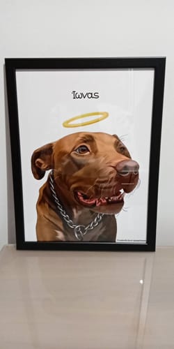 Customer photo review of Πορτραίτο Κατοικίδιου - In Memory