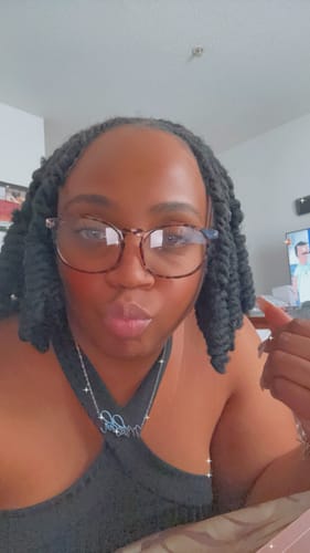 Customer photo review of Personalized Script Necklace