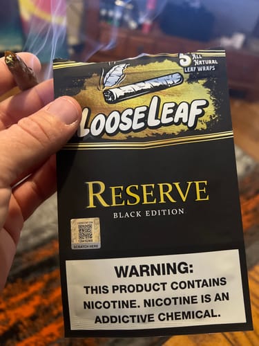 Customer photo review of Reserve Black Edition LooseLeaf Wraps (40 Count)
