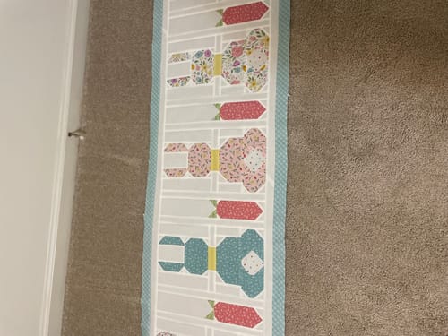 Customer photo review of Bunny Trail Plaid Powder Yardage for RBD-C14256 POWDER - PRICE PER 1/2 YARD