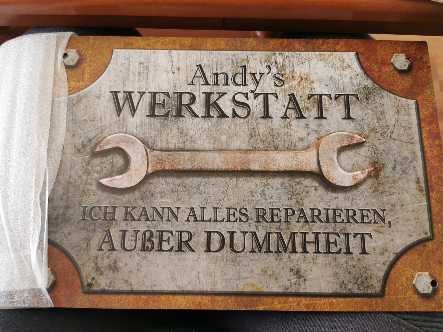 Customer photo review of Für Bastler - Heimwerker-Türschild