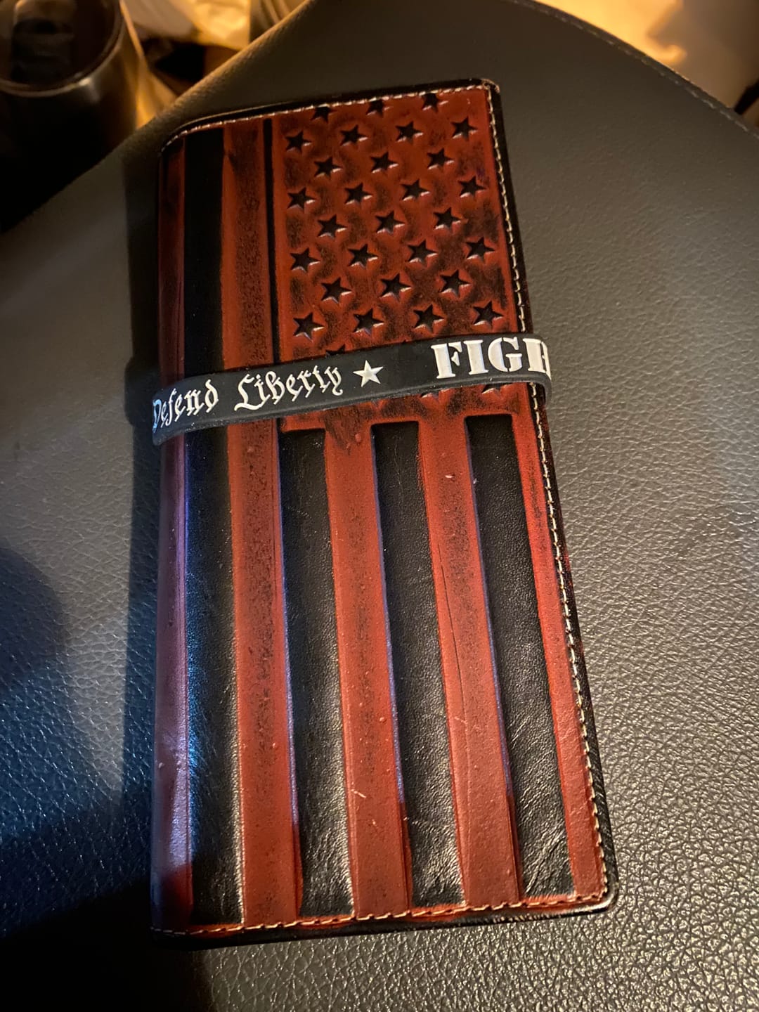 Customer photo review of Fight Like Hell Wristbands