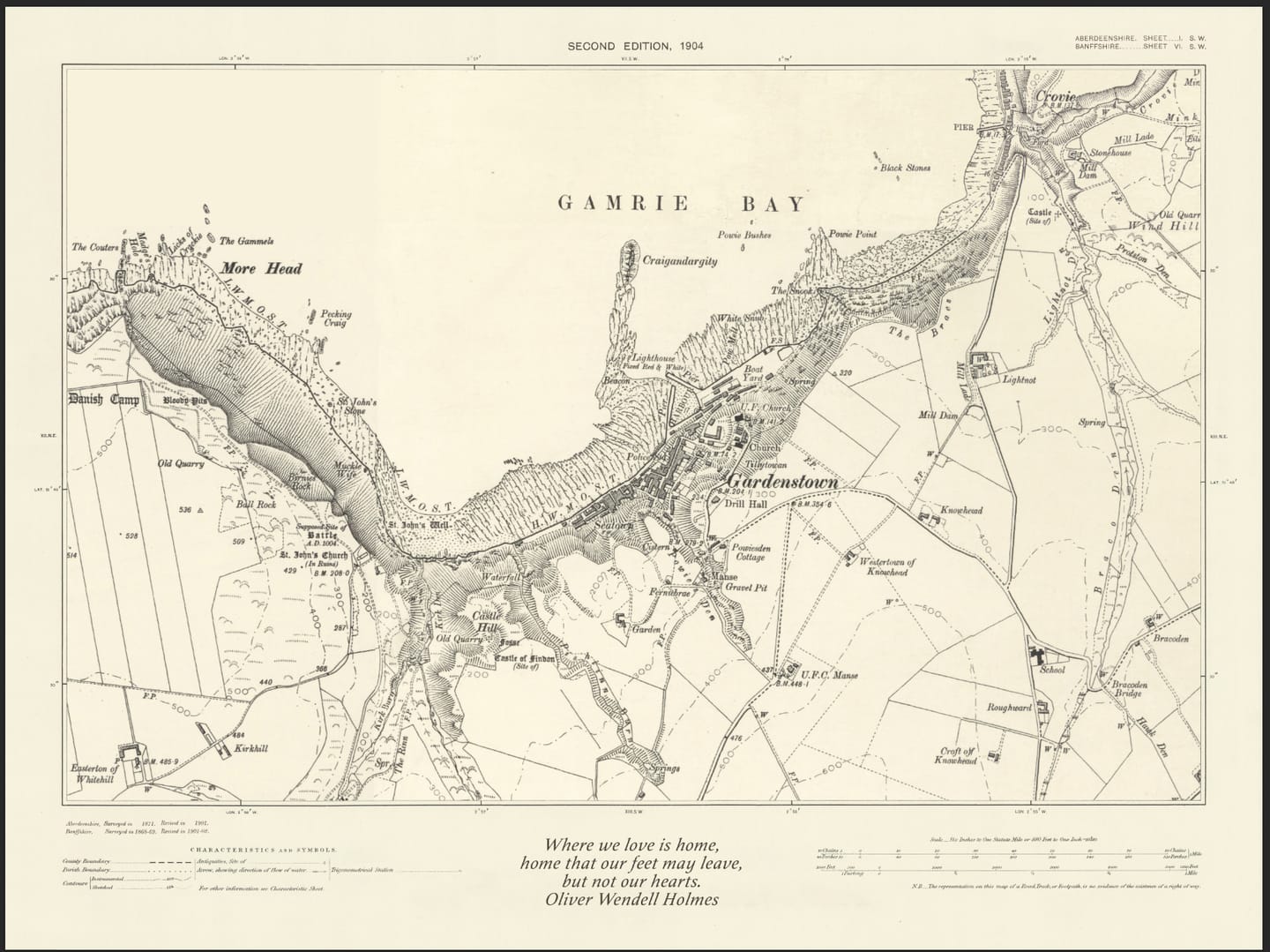 Customer photo review of Personalised Old Map - Make Your Own 1800s and 1900s Ordnance Survey Postcode & Street Map