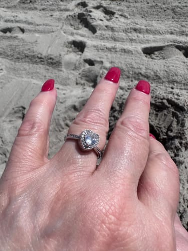Customer photo review of Forever In My Heart Urn Ring