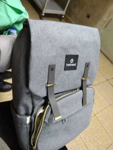 Customer photo review of Mochila Pañalera Bebesit Gris