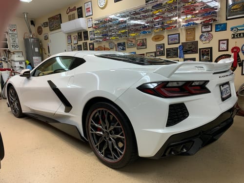 Customer photo review of Corvette C8 5VM Front Splitter Lip (2-Piece Version)
