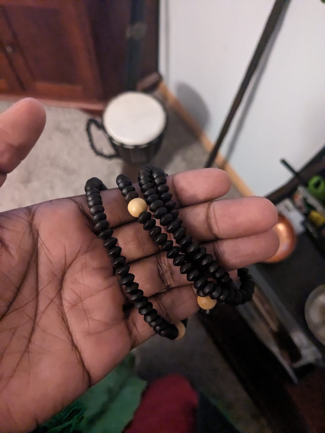 Customer photo review of NAQSHBANDI HANDMADE BEAD WOODEN TASBIH