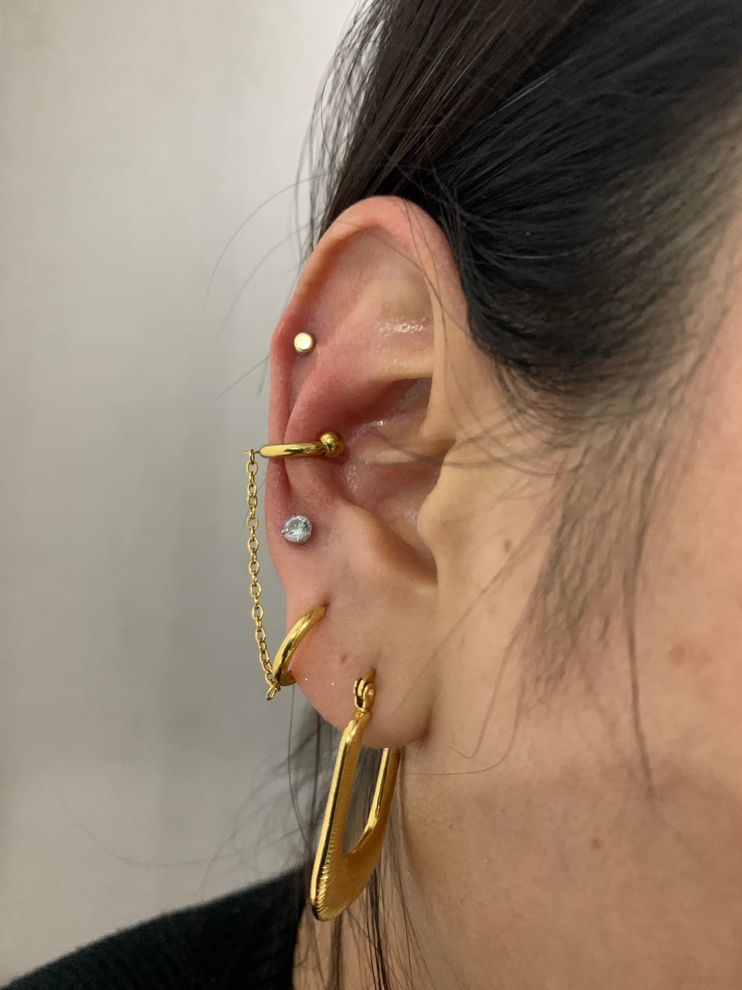 Customer photo review of Ear cuff con extensión