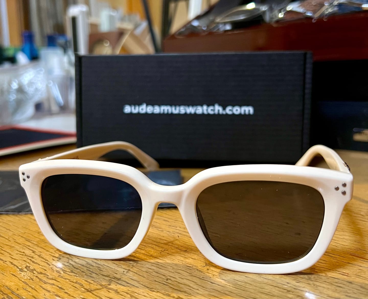 Customer photo review of Noel Rectangular Framed Sunglasses
