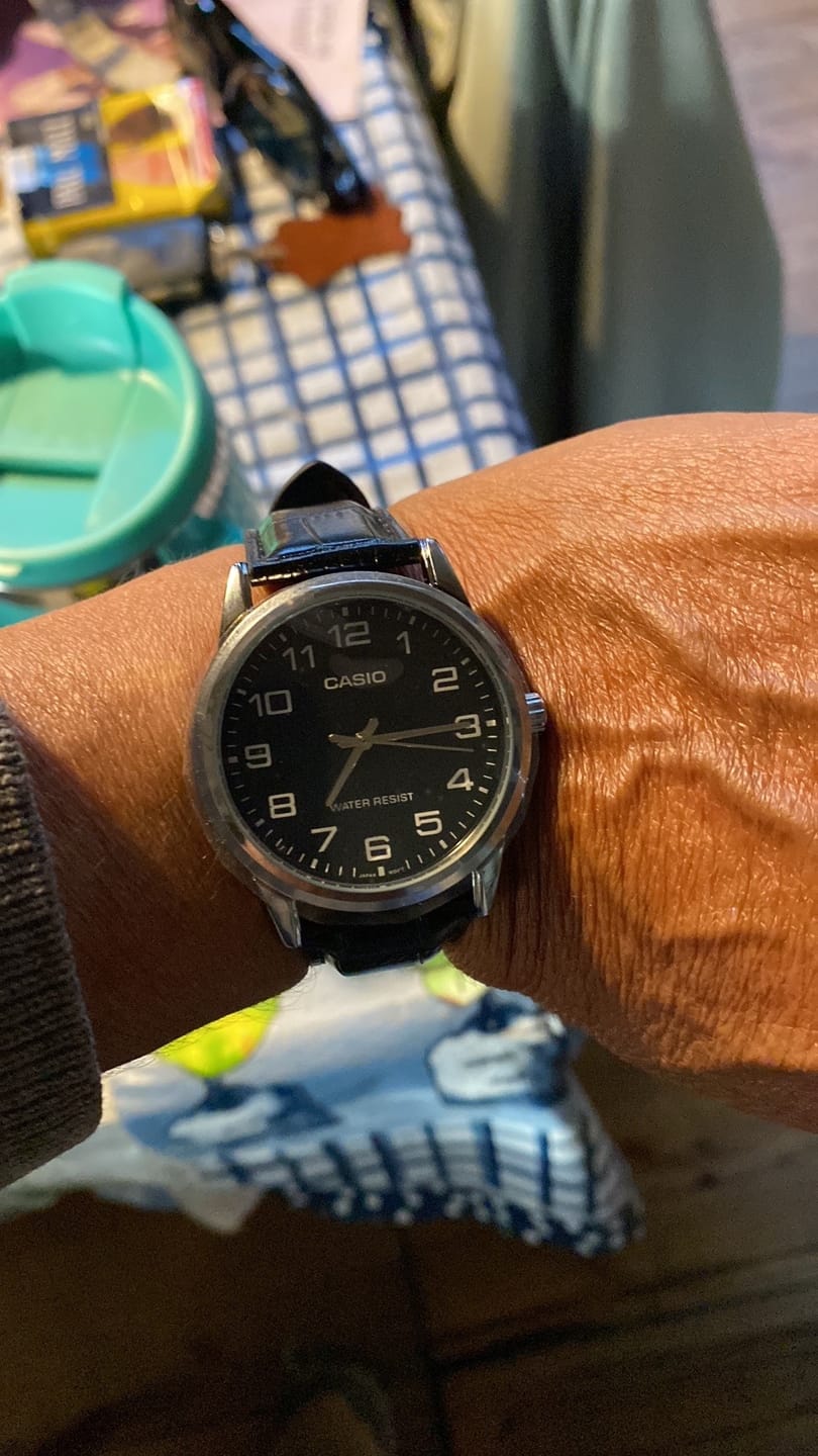 Customer photo review of Reloj Casio Análogo MTP-V001L-1BUDF Negro Correa de Cuero