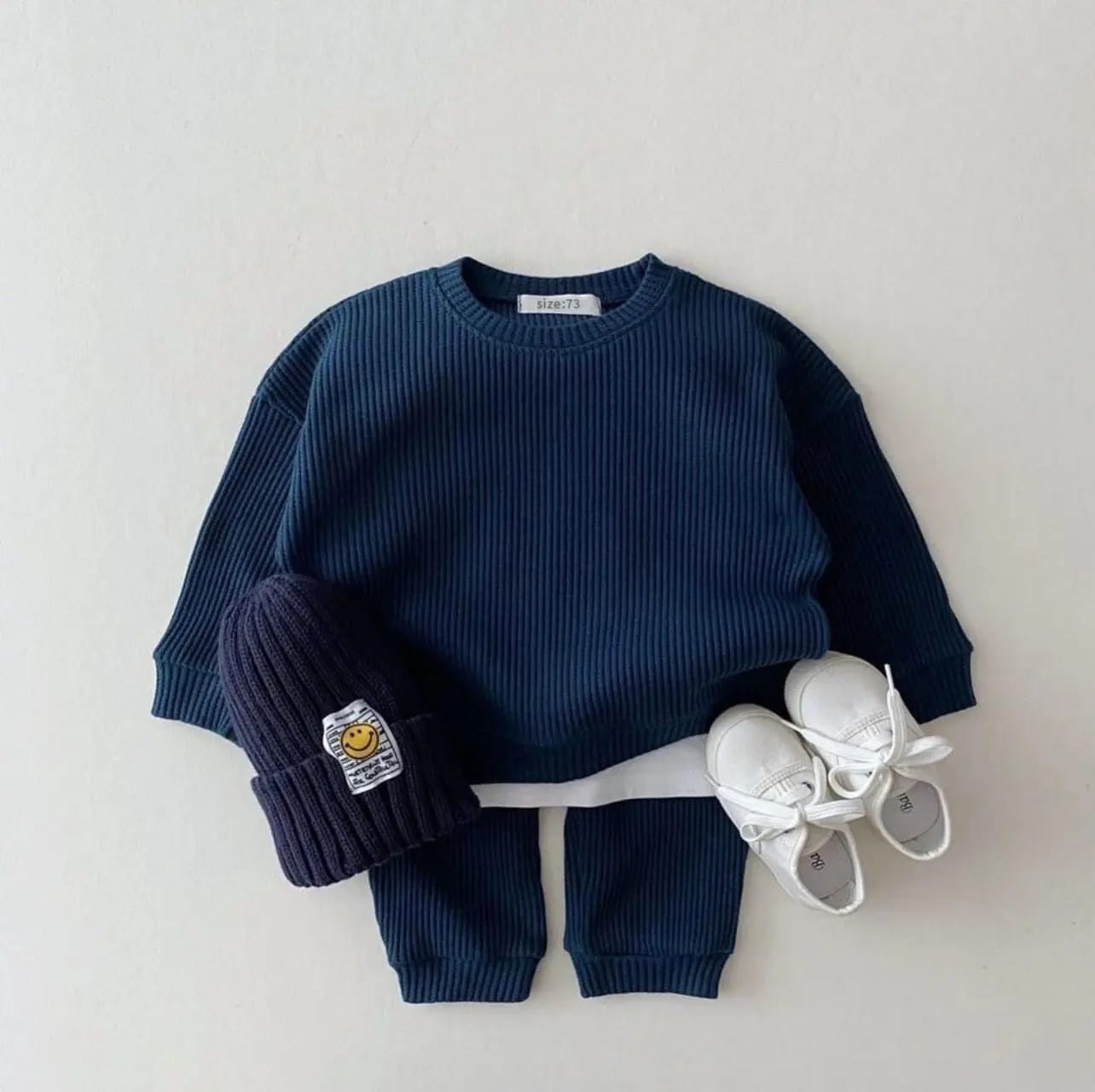 Customer photo review of Solid Waffle Jogger Set