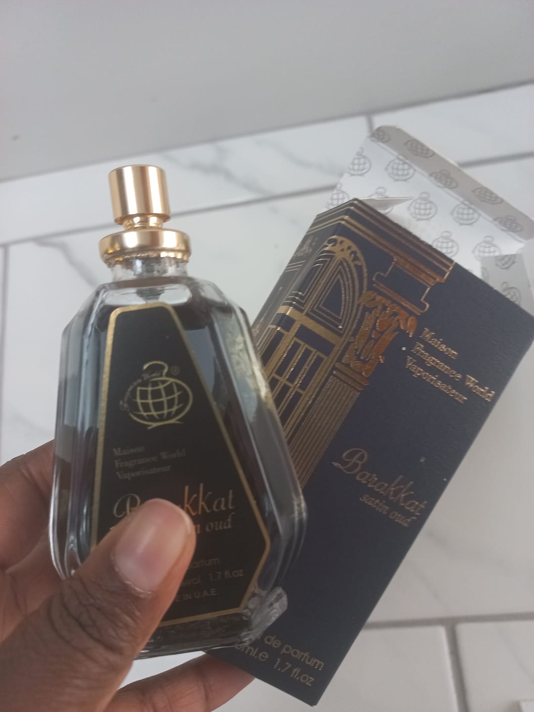 Customer photo review of Barakkat satin oud Eau De Parfum 50ml
