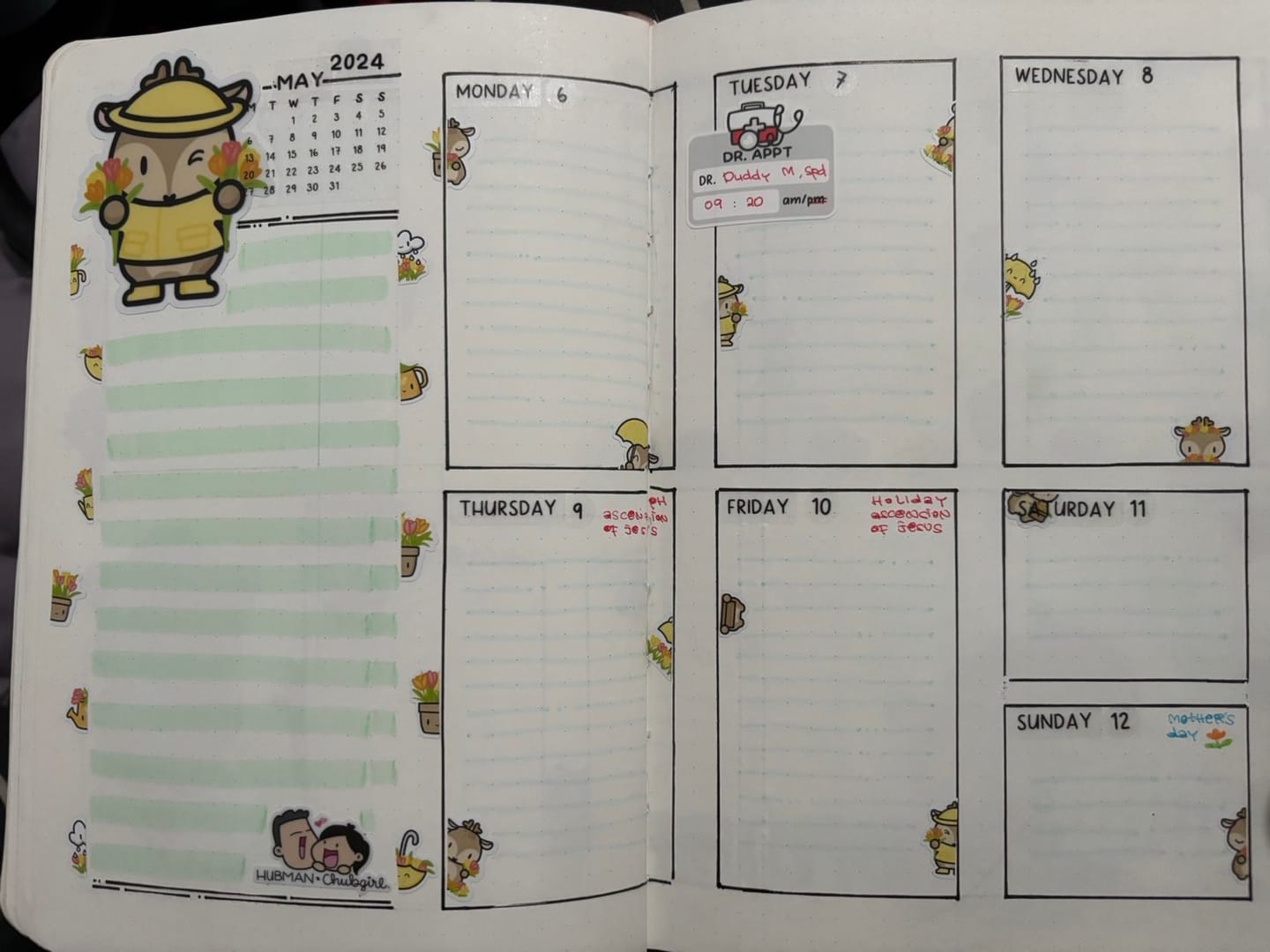 Customer photo review of Doctors Appointment Tracker Planner Stickers