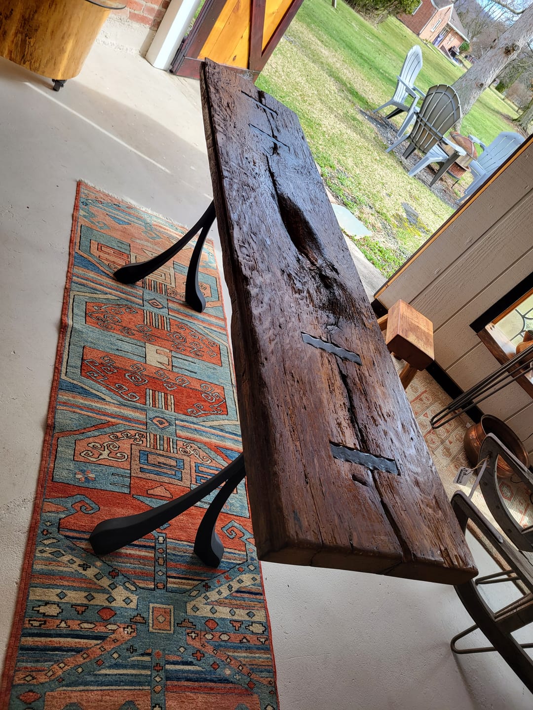 Customer photo review of Console Table Legs 209 Xeni 28H Handmade Design