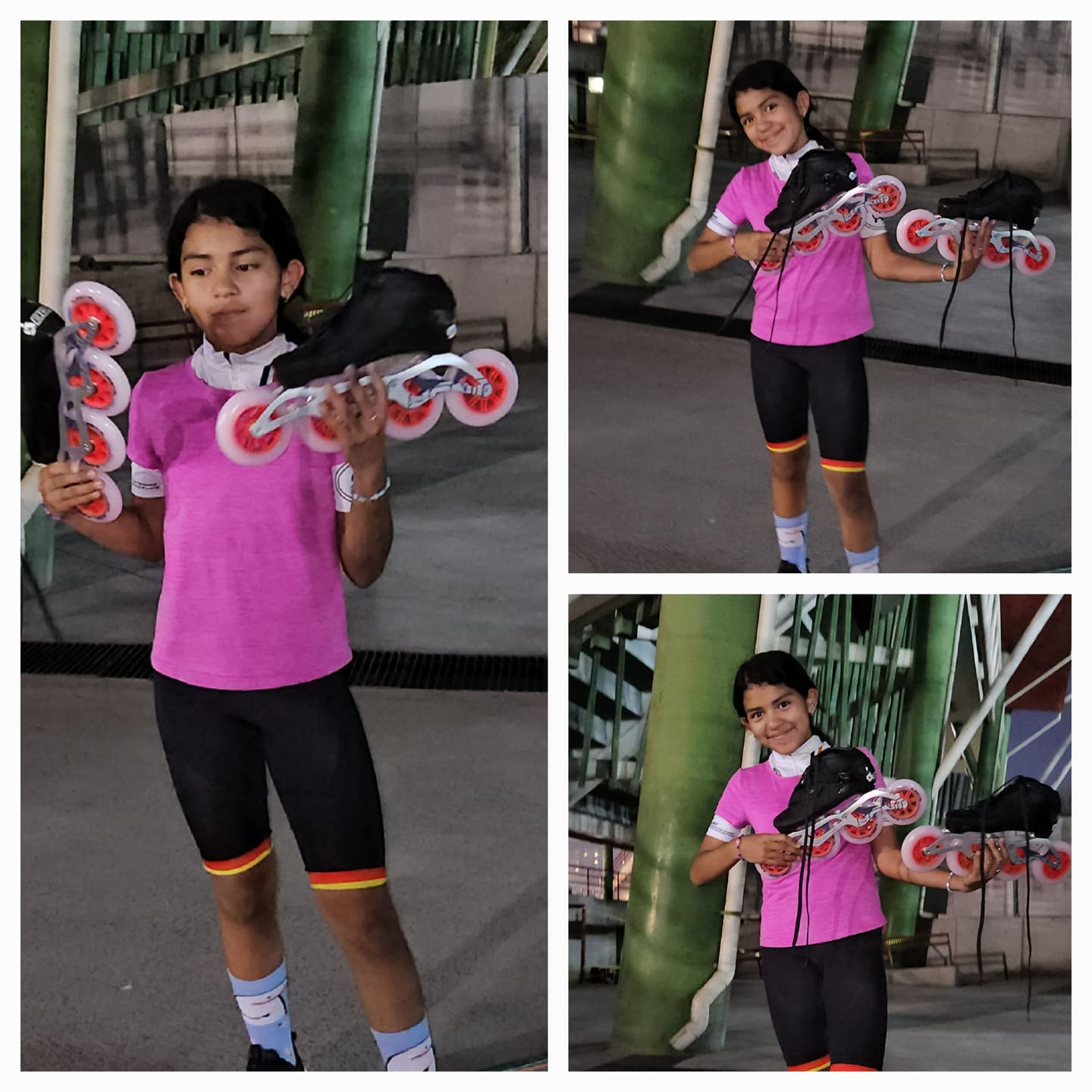 Customer photo review of Luna Inline Speed Skates