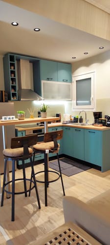 Customer photo review of Σκαμπό για Πάσο Κουζίνας σετ 2 Σκαμπό Πάγκου Μπάρ 73εκ ύψος καθίσματος  LB-C026B01V1