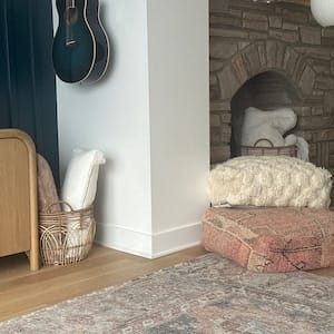 Customer photo review of Moroccan Kilim Pouf Floor Pouf Vintage