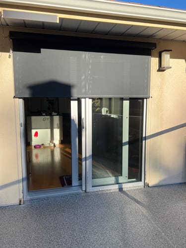 Customer photo review of SmartWings Motorized Outdoor Shades 5% Openness